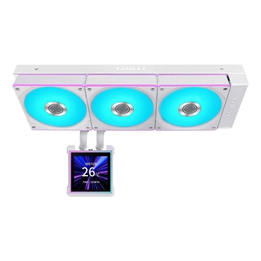 Εικόνα της Lian Li Hydroshift II LCD-S 360CL RGB Fans White G89.GHS2LCDS36CW.00