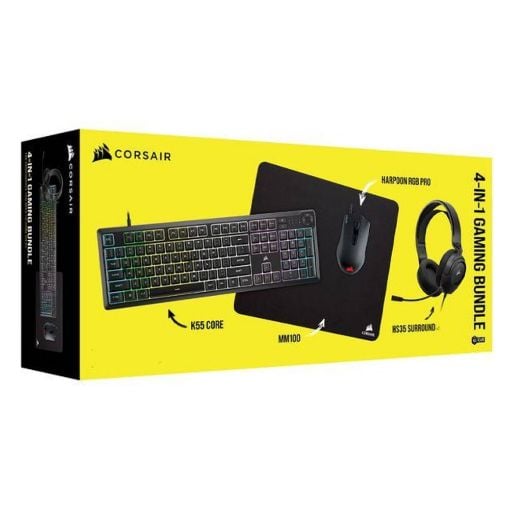 Εικόνα της Gaming Bundle Corsair 4-in-1 HS35v2 7.1 /  K55 Core / Harpoon Pro / MM100 CH-9226F65-NA