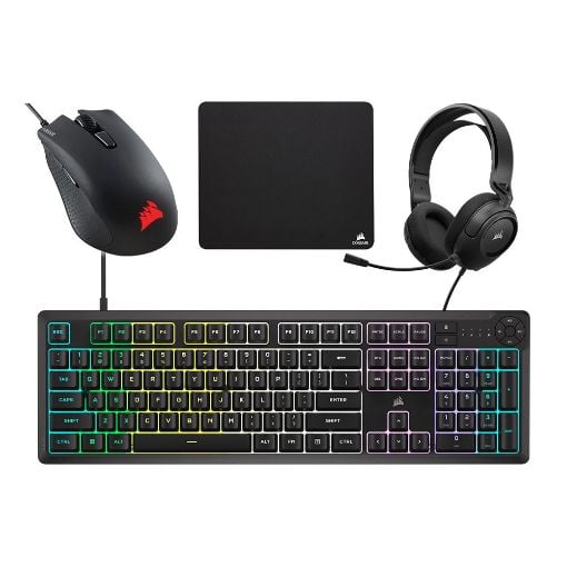 Εικόνα της Gaming Bundle Corsair 4-in-1 HS35v2 7.1 /  K55 Core / Harpoon Pro / MM100 CH-9226F65-NA