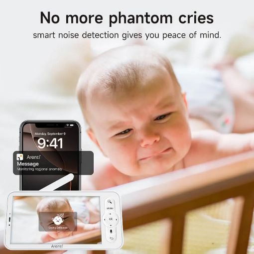 Εικόνα της Arenti AINanny B2 WiFi 2MP/1080P Baby Monitor Kit Dual Cameras with LCD Screen