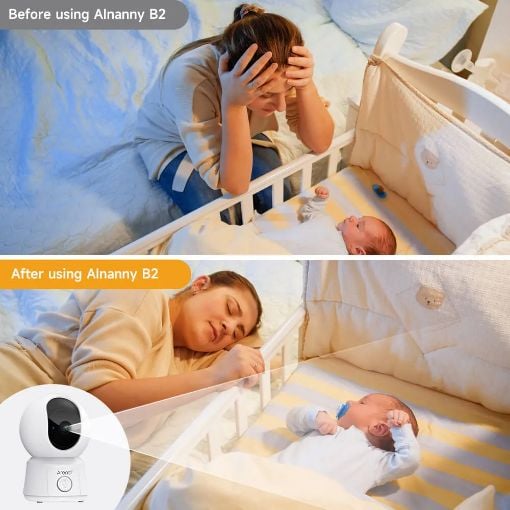 Εικόνα της Arenti AINanny B2 WiFi 2MP/1080P Baby Monitor Kit Dual Cameras with LCD Screen