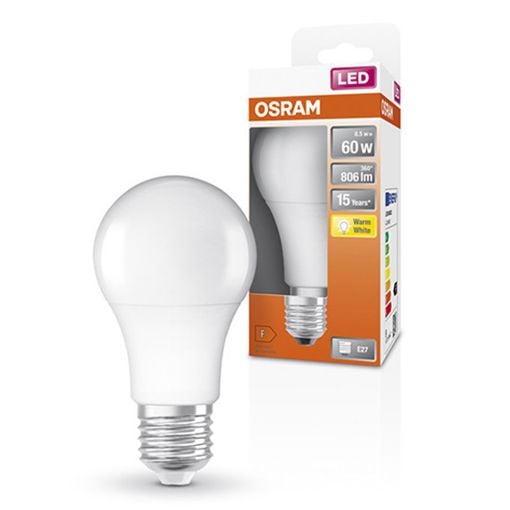 Εικόνα της Λάμπα LED Osram Star Classic A 60 E27 A60 2700K 806lm 8.5W Warm White