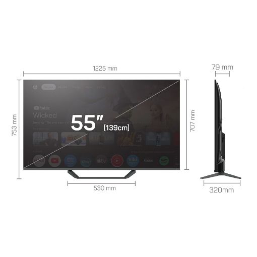 Εικόνα της Τηλεόραση Tesla Q55E655GUS 55" QLED UHD Google TV HDR