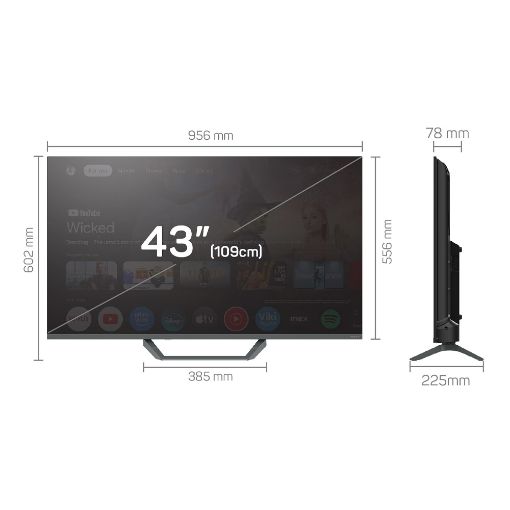 Εικόνα της Τηλεόραση Tesla Q43E655GUS 43" QLED UHD Google TV HDR