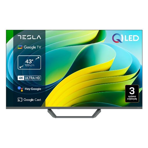 Εικόνα της Τηλεόραση Tesla Q43E655GUS 43" QLED UHD Google TV HDR