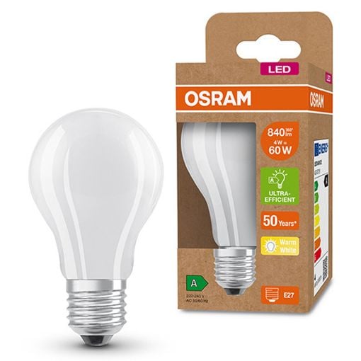 Εικόνα της Λάμπα LED Osram Classic A 60 E27 A60 3000K 806lm 3.8W Warm White