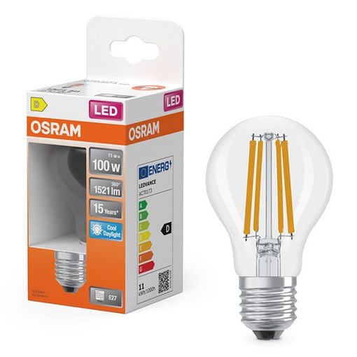 Εικόνα της Λάμπα LED Osram Star Classic A 100 E27 A60 6500K 1521lm 11W Cold White