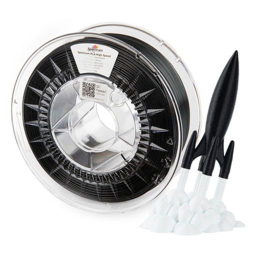 Εικόνα της Spectrum Premium High Speed PLA Filament 1.75mm Spool of 1Kg Deep Black