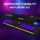 Εικόνα της Ram Kingston Fury Beast 16GB DDR5-6400MHz CL32 RGB Black KF564C32BBEA-16