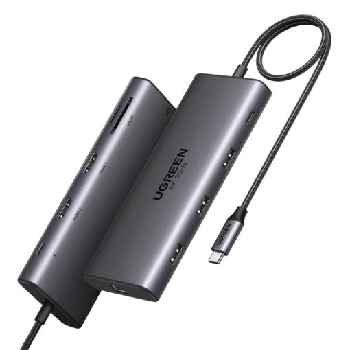 Εικόνα της Docking Station Ugreen CM639 10-in-1 USB-C 8K 30Hz 100W Grey 15534