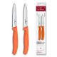 Εικόνα της Σετ Μαχαίρια Victorinox Swiss Classic Paring Straight & Wavy Edge 10cm 2τμχ Πορτοκαλί 6.7799.2C1