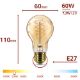 Εικόνα της Λάμπα LED Philips Vintage E27 A60 Dimmable 2200K 806lm 7.3W Extra Warm White 929004584701