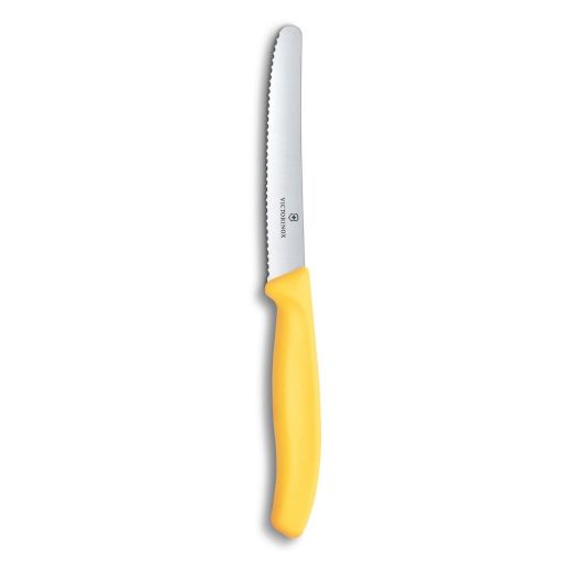 Εικόνα της Μαχαίρι Victorinox Swiss Classic Wavy 11cm Κίτρινο 6.7838.C1