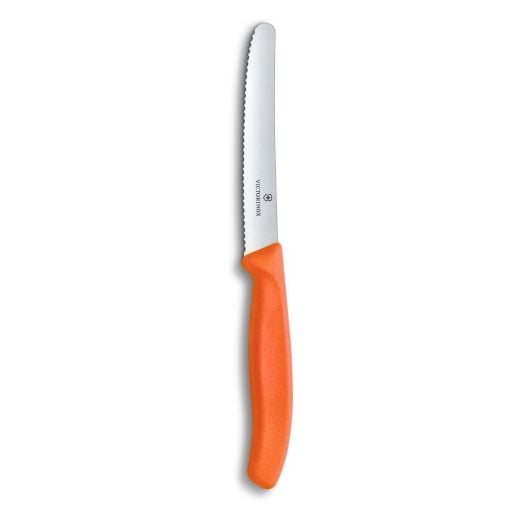 Εικόνα της Μαχαίρι Victorinox Swiss Classic Wavy 11cm Πορτοκαλί 6.7839.C1