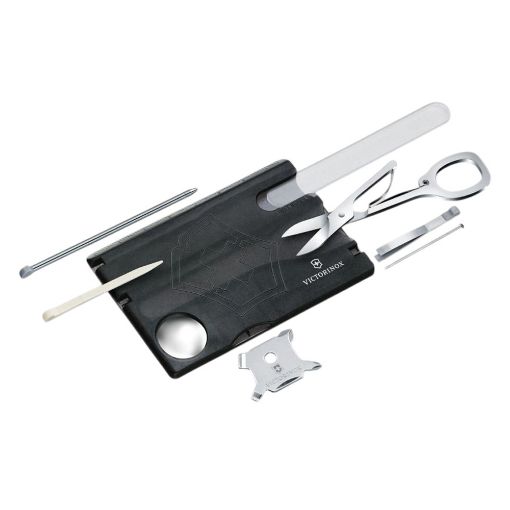 Εικόνα της Κάρτα Victorinox Swiss Lite Transparent με 13 Λειτουργίες Μαύρη 0.7333.T3