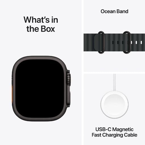 Εικόνα της Apple Watch Ultra 3 49mm Black Titanium Case/Black Ocean Band MF0J4QR/A