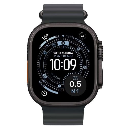 Εικόνα της Apple Watch Ultra 3 49mm Black Titanium Case/Black Ocean Band MF0J4QR/A