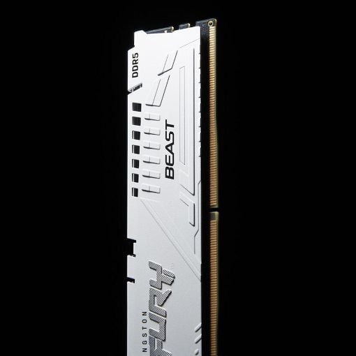 Εικόνα της Ram Kingston Fury Beast 32GB (2x16GB) DDR5-5200MHz CL40 White KF552C40BWK2-32