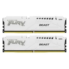 Εικόνα της Ram Kingston Fury Beast 32GB (2x16GB) DDR5-5200MHz CL40 White KF552C40BWK2-32