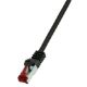Εικόνα της Καλώδιο Δικτύου Logilink PrimeLine S/FTP Cat.6 0.25m Black CQ2013S