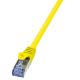 Εικόνα της Καλώδιο Δικτύου Logilink PrimeLine S/FTP Cat.6A 0.25m Yellow CQ3017S