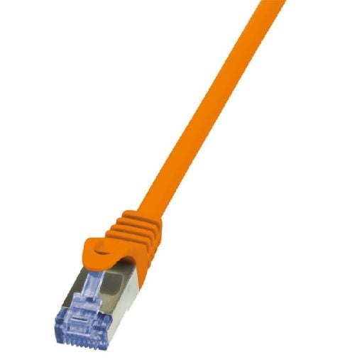 Εικόνα της Καλώδιο Δικτύου Logilink PrimeLine S/FTP Cat.6A 0.25m Orange CQ3018S