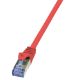 Εικόνα της Καλώδιο Δικτύου Logilink PrimeLine S/FTP Cat.6A 0.25m Red CQ3014S