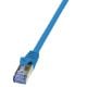 Εικόνα της Καλώδιο Δικτύου Logilink PrimeLine S/FTP Cat.6A 0.25m Blue CQ3016S