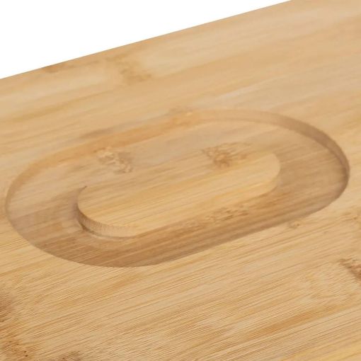 Εικόνα της Ψωμιέρα 5Five Ξύλινη με Καπάκι 33.2x12.7x20.2cm Μπεζ 203031