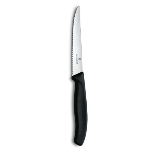 Εικόνα της Μαχαίρι Victorinox Swiss Classic Steak & Pizza Wavy 11cm Μαύρο 6.7233