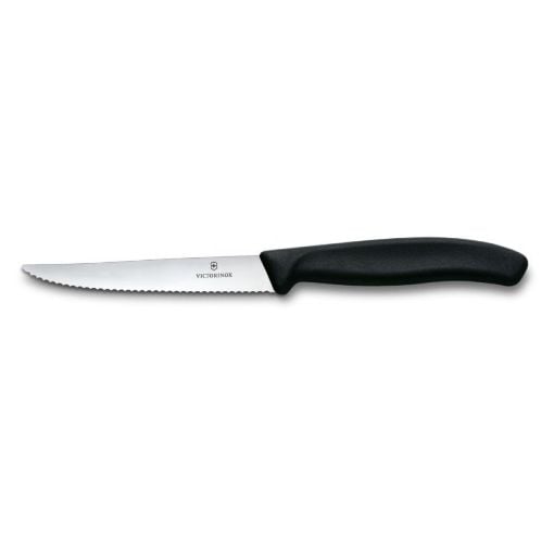 Εικόνα της Μαχαίρι Victorinox Swiss Classic Steak & Pizza Wavy 11cm Μαύρο 6.7233