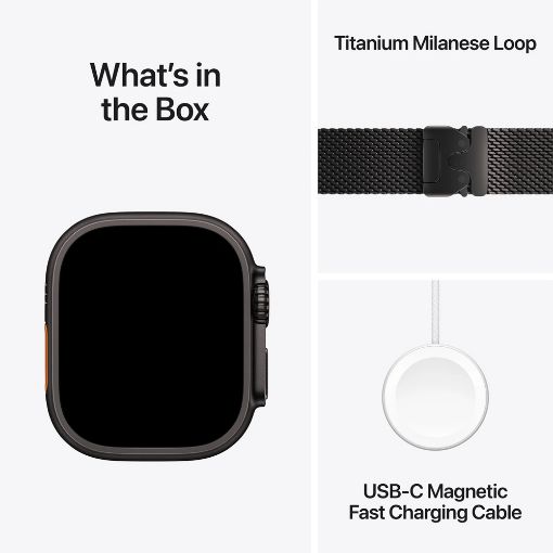 Εικόνα της Apple Watch Ultra 3 49mm Black Titanium Case/Black Titanium Milanese Loop (Small) MF1N4QR/A