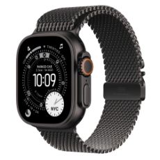 Εικόνα της Apple Watch Ultra 3 49mm Black Titanium Case/Black Titanium Milanese Loop (Small) MF1N4QR/A