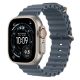 Εικόνα της Apple Watch Ultra 3 49mm Natural Titanium Case/Anchor Blue Ocean Band MEWH4QR/A