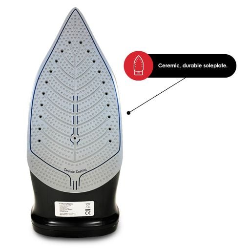 Εικόνα της Σίδερο Ατμού HomeVero 320ml 2400W Black HV-CSI2400