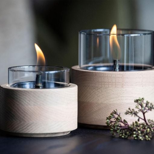 Εικόνα της Επιτραπέζια Εστία Φωτιάς Tenderflame Lotus 12 12x12.5cm 300ml Natural TF-600333