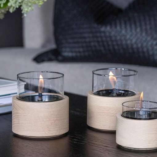 Εικόνα της Επιτραπέζια Εστία Φωτιάς Tenderflame Lotus 12 12x12.5cm 300ml Natural TF-600333