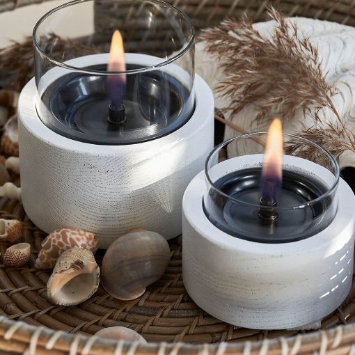 Εικόνα της Επιτραπέζια Εστία Φωτιάς Tenderflame Lotus 10 10x8.5cm 150ml White TF-600332