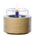 Εικόνα της Επιτραπέζια Εστία Φωτιάς Tenderflame Lotus 10 10x8.5cm 150ml Natural Oak TF-600330