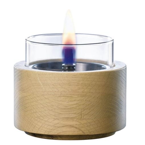 Εικόνα της Επιτραπέζια Εστία Φωτιάς Tenderflame Lotus 10 10x8.5cm 150ml Natural Oak TF-600330