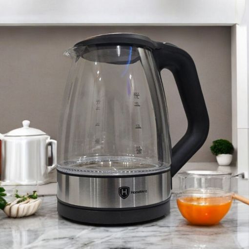 Εικόνα της Βραστήρας HomeVero 1.7L 2200W Γυάλινος HV-GK1.7