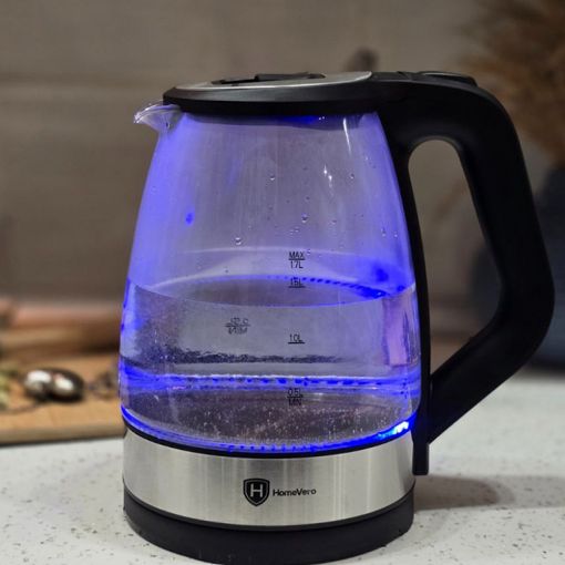 Εικόνα της Βραστήρας HomeVero 1.7L 2200W Γυάλινος HV-GK1.7