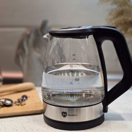 Εικόνα της Βραστήρας HomeVero 1.7L 2200W Γυάλινος HV-GK1.7