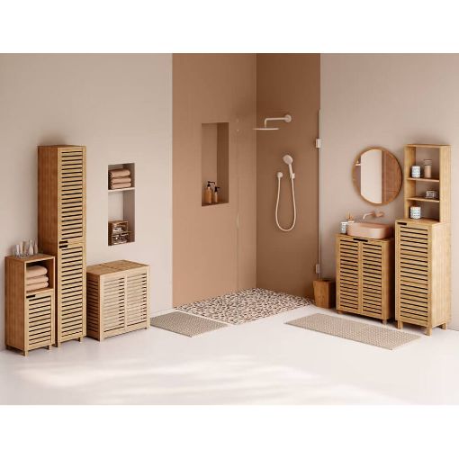 Εικόνα της Έπιπλο Μπάνιου 5Five Sicela από Bamboo 33x28x80cm 160815