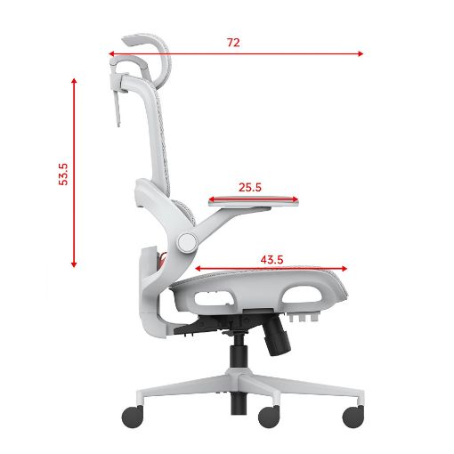 Εικόνα της Καρέκλα Γραφείου Sihoo B100 Pro Ergonomic Grey White B100-PRO-M102