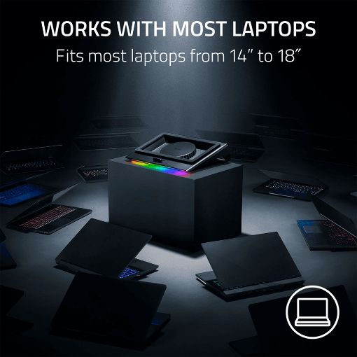 Εικόνα της Cooling Pad Razer 14"-18" 3 x USB-A Chroma RGB Black RC21-02300100-R3GW