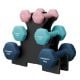 Εικόνα της Σετ Βαράκια Songmics με Βάση 1kg/2kg/3kg 6τμχ Pink/Aqua/Blue SYL612MK