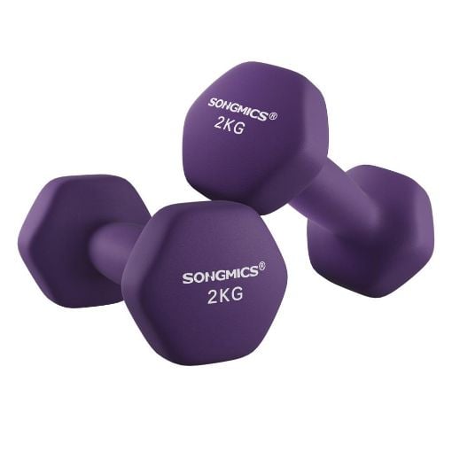 Εικόνα της Σετ Βαράκια Songmics 2 x 2kg Purple SYL64PL
