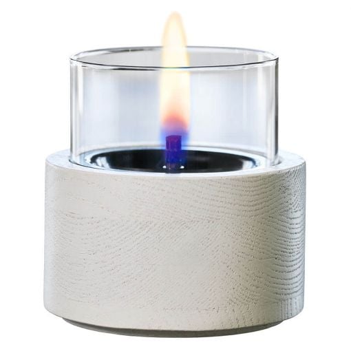 Εικόνα της Επιτραπέζια Εστία Φωτιάς Tenderflame Lotus 12 12x12.5cm 300ml White TF-600335