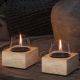 Εικόνα της Επιτραπέζια Εστία Φωτιάς Tenderflame Poppy 14 14x14x14.3cm 300ml Natural Oak TF-600026
